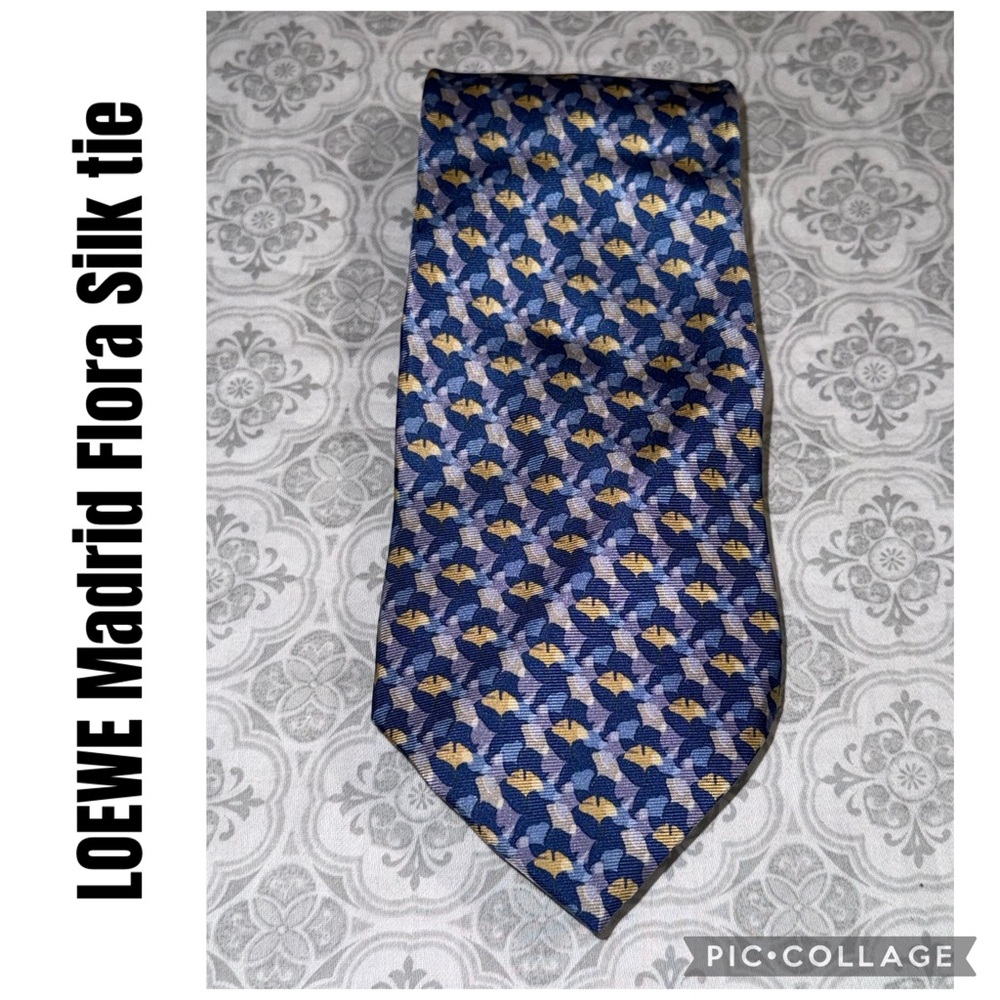 LOEWE Madrid Flora Silk tie